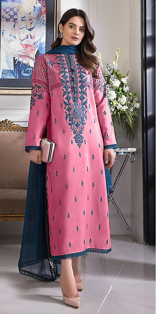 Asim jofa 3 pc Embroidered  (Limited Stock)