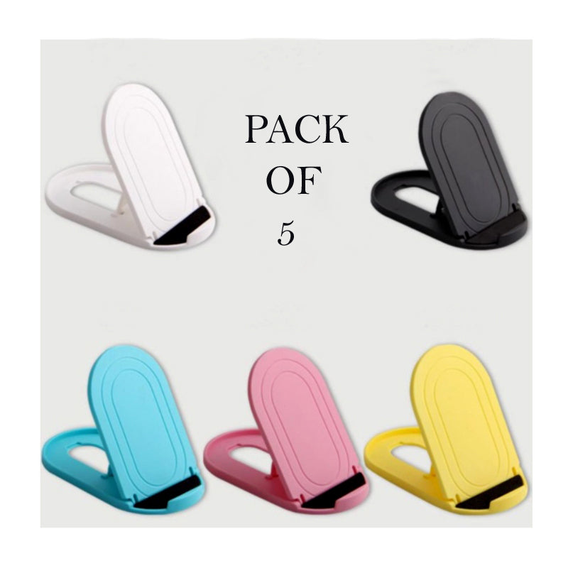 Pack Of 5 Multi-Angle Universal Phone Holder For Mobile And Mini Tablet