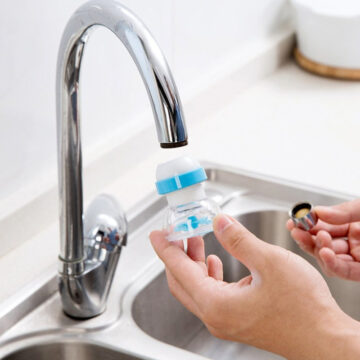 Pack Of 4 360-Degree Rotation Kitchen Faucet Filter Splash Water Saving Adjustable Shower Bath Valve Filter